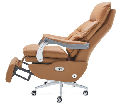 Home/Office，high-back leather recliner with power massage and padded support