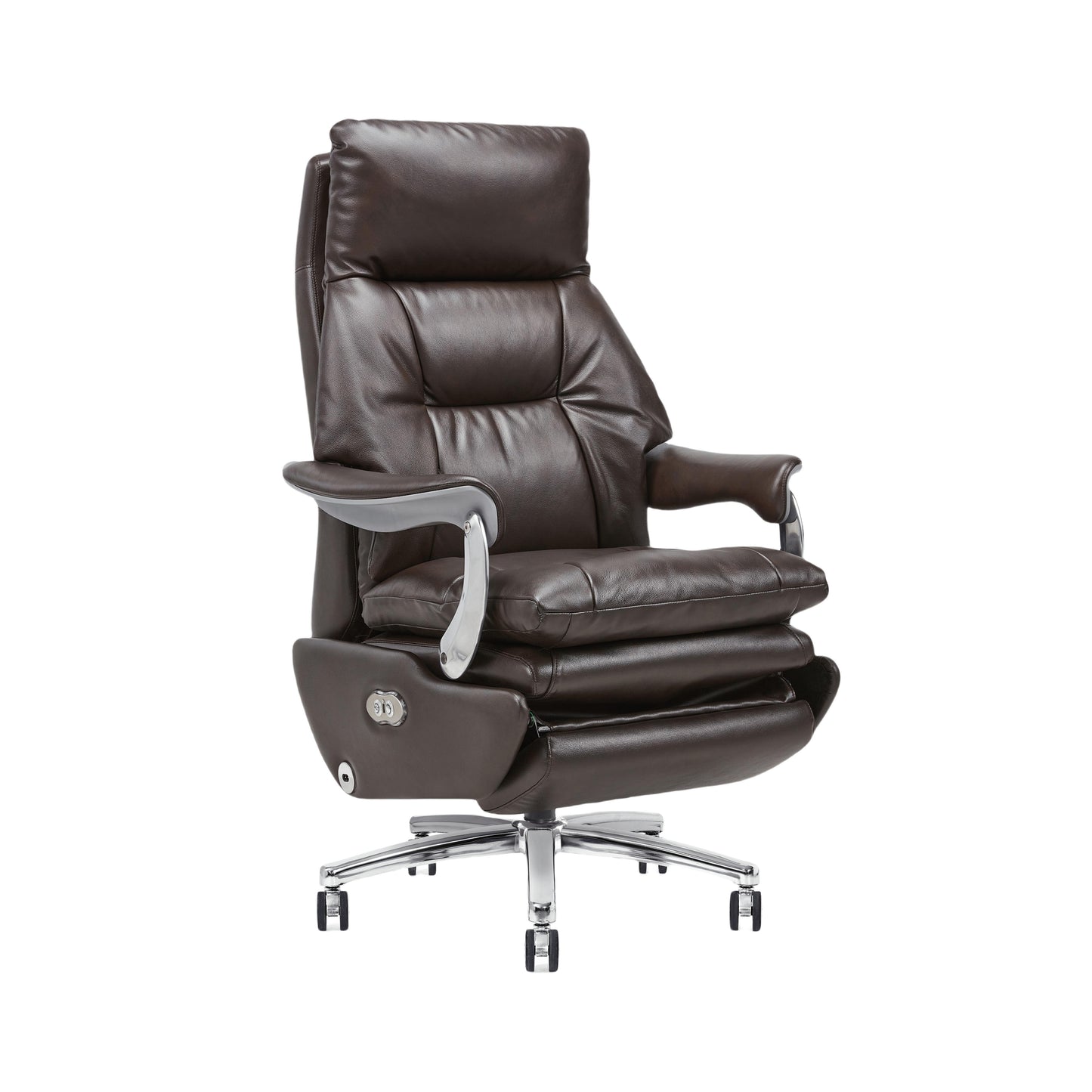 Home/Office，high-back leather recliner with power massage and padded support