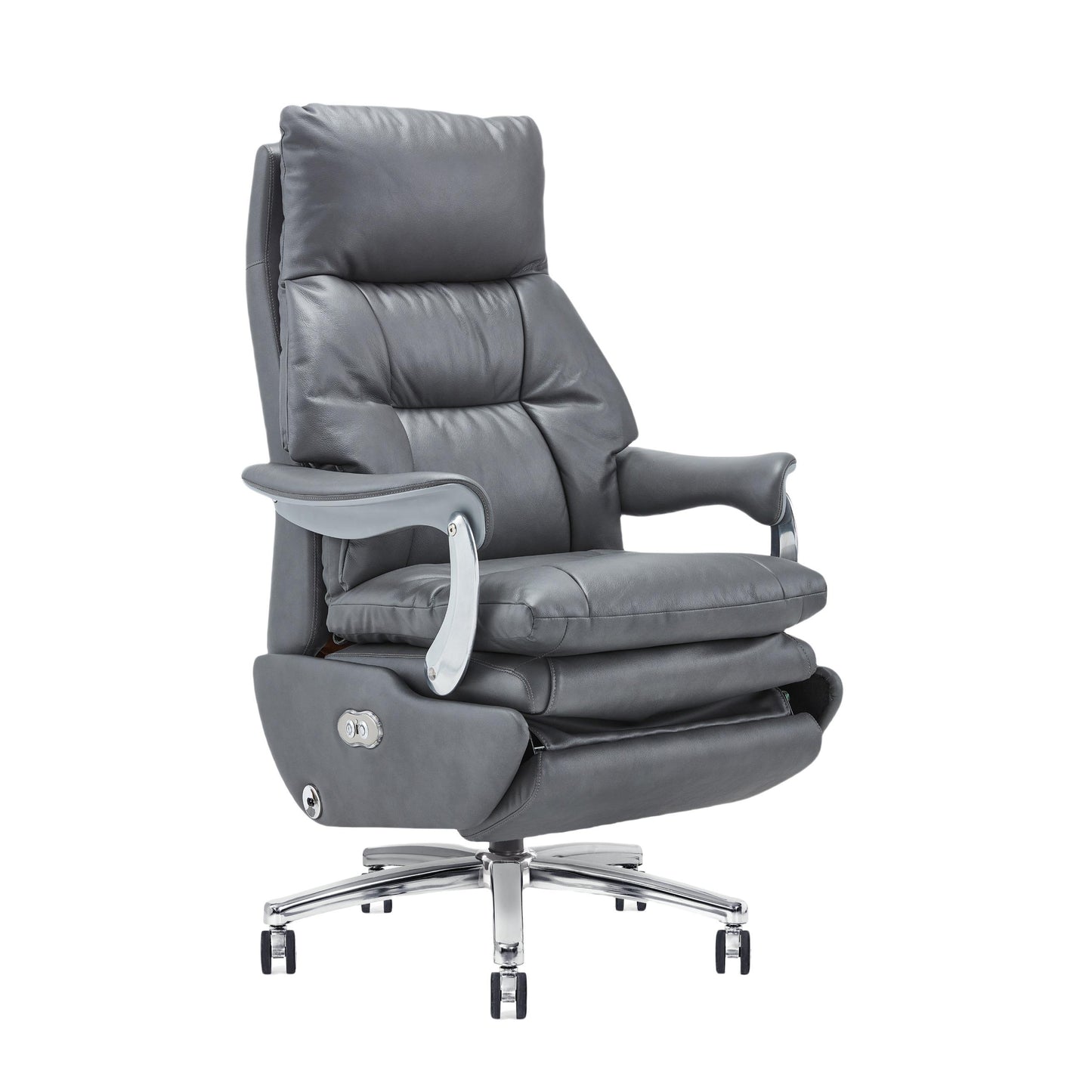 Home/Office，high-back leather recliner with power massage and padded support